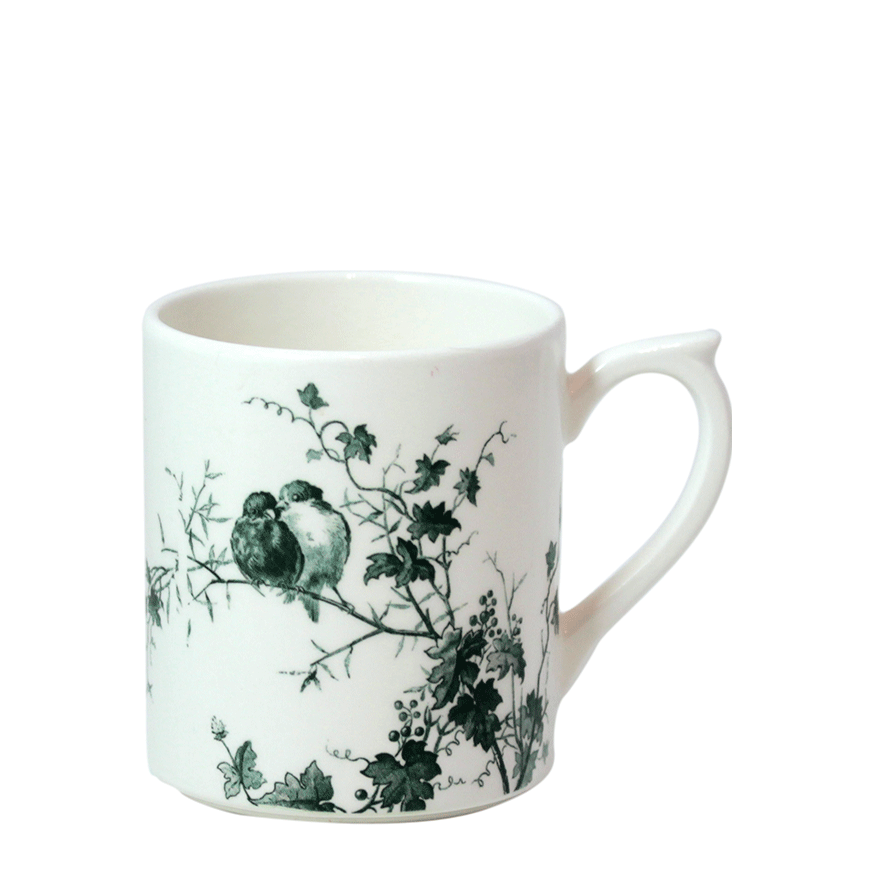 1 Mug Fond Blanc Les Oiseaux Faïencerie De Gien